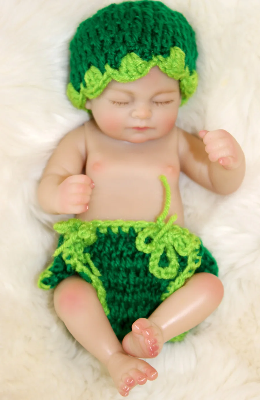 

reborn full silicone body baby dolls babies toys10inch mini baby doll children Girl Birthday Gifts Educational Brinquedo Boneca