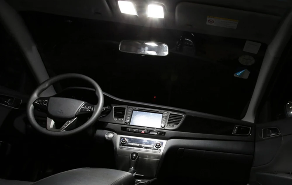 Супер яркая лампа для чтения в помещении, светодиодная лампа для Honda Civic CR-V, CR-Z элемент, подходит для Odyssey Pilot Ridgeline 31 мм 5050 9 SMD
