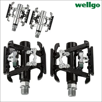 

Wellgo Original C099 Ball Bearing Mountain Bike Double Faced Pedals Road Bike Dual Use Cycling Ultralight Locking Pedals