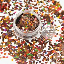 TCA406 Блестки для ногтей цвета кофе Алмазная форма 3 мм размер блеск для дизайна ногтей и DIY принадлежности