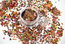 TCA406 Laser Holographic Coffee Colors Diamond shape 3MM Size Glitter for Nail Art and DIY supplies