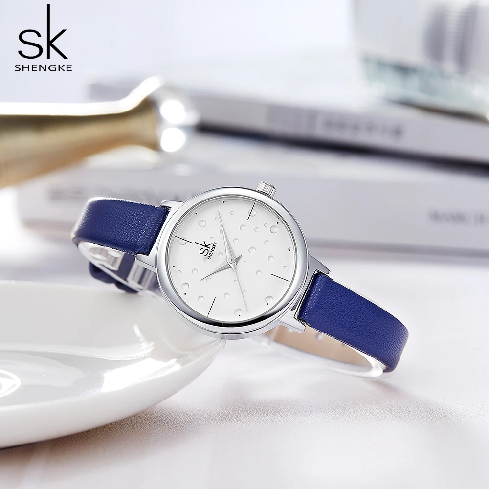 Женские часы Модные женские повседневные платья Кварцевые часы наручные часы Shengke SK женские часы подарки Montre Femme Reloj Mujer
