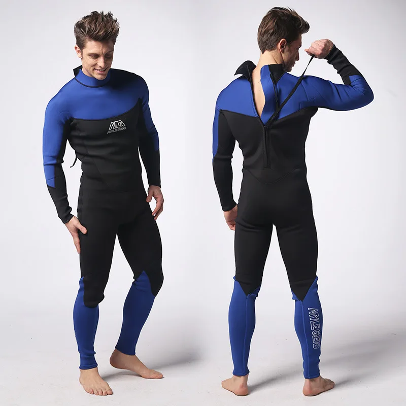 3MM Neoprene Diving Suit Men Pesca Diving Spearfishing Wetsuit Surf