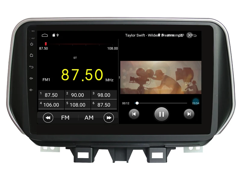 Best OTOJETA DSP stereo android 9.1 car radio for Hyundai TUCSON IX35 Gps navigation Full touch screen video player tape recorder 2