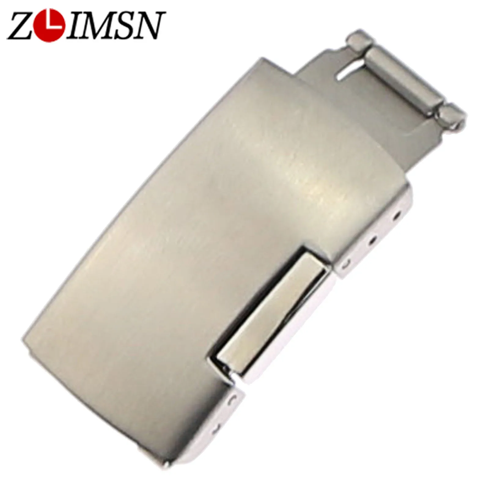 

ZLIMSN Deployment Clasp Stainless Steel Buckle 16 18 20 22 24mm for Metal Watchband Single Button Fold Buckles Accessories