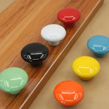 

2pcs Handle colorful ceramic handle modern European cabinet drawer ceramic handle