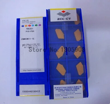 

Free shopping 10PCS/box ZCCCT ZQMX 3N11-1E YBC251 Cemented Carbide Cutter Turning tools Carbide inserts ,For SPB26/32-3