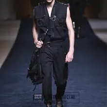 Стиль модный мужской комбинезон показывает стиль личности тренд повседневные брюки Свободный Британский Молодежный комбинезон. S-6XL