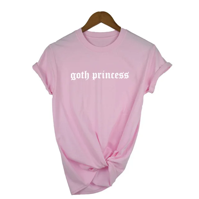 Летняя мода Tumblr Goth Princess Graphic Grunge футболки Топы женские короткий рукав круглый вырез рубашка Harajuku Ullzang одежда - Цвет: 38Q2-FSTPK-