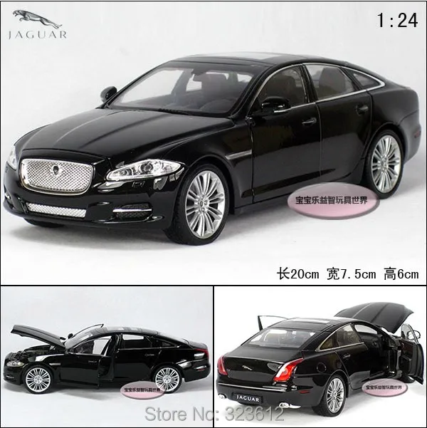 124 Jaguar XJ Alloy Diecast Vehicle car Model Collection Toy Black