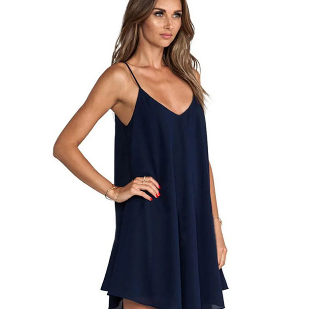 Chiffon V Neck Casual Dress Chiffon V Neck Casual Dress