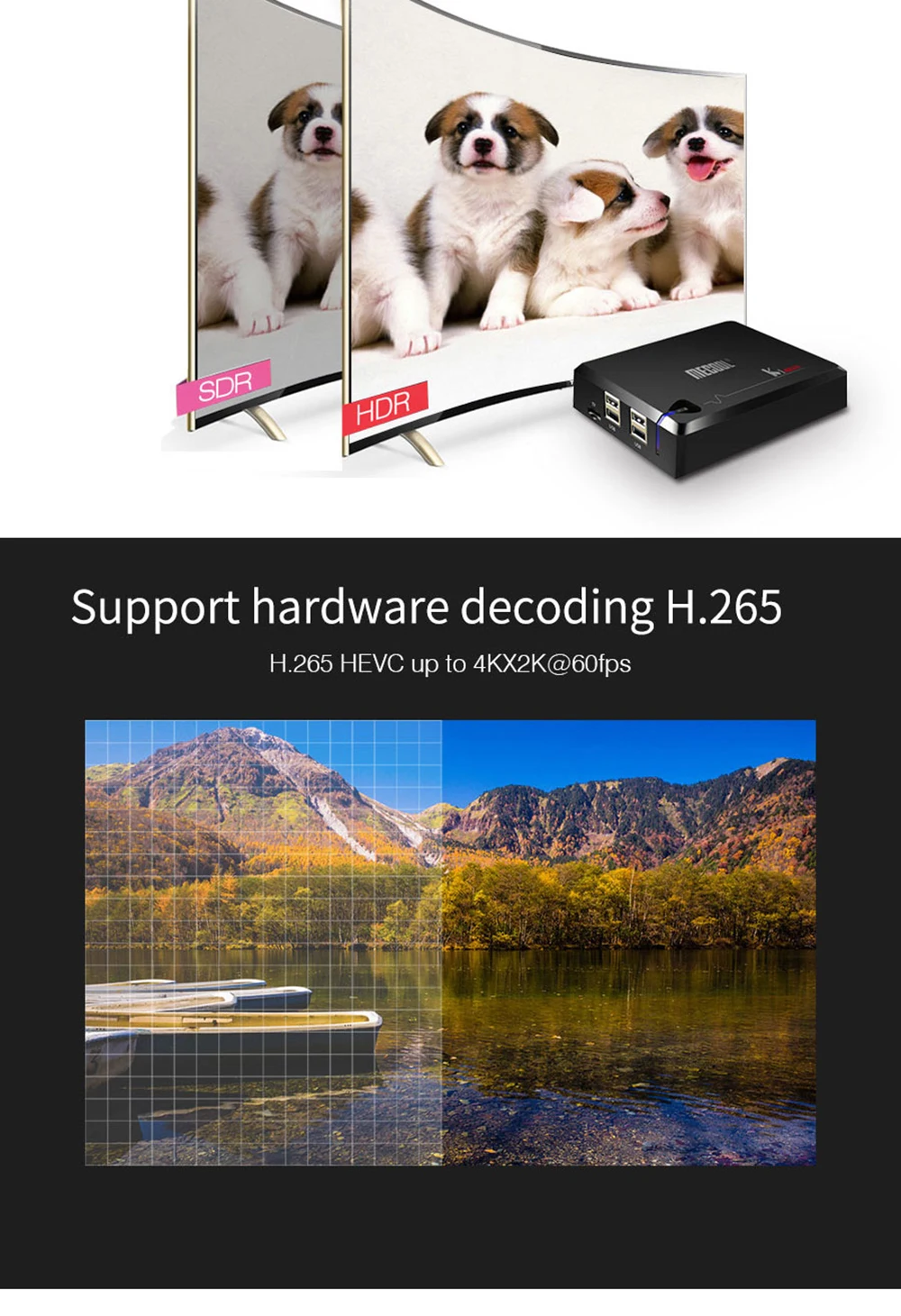 MECOOL KI PRO 2 Гб DDR4 16 Гб встроенной памяти, DVB-T2 DVB-S2 DVB-C Android 7,1 Смарт ТВ Box Amlogic S905D HD спутниковый ресивер Поддержка ccaam