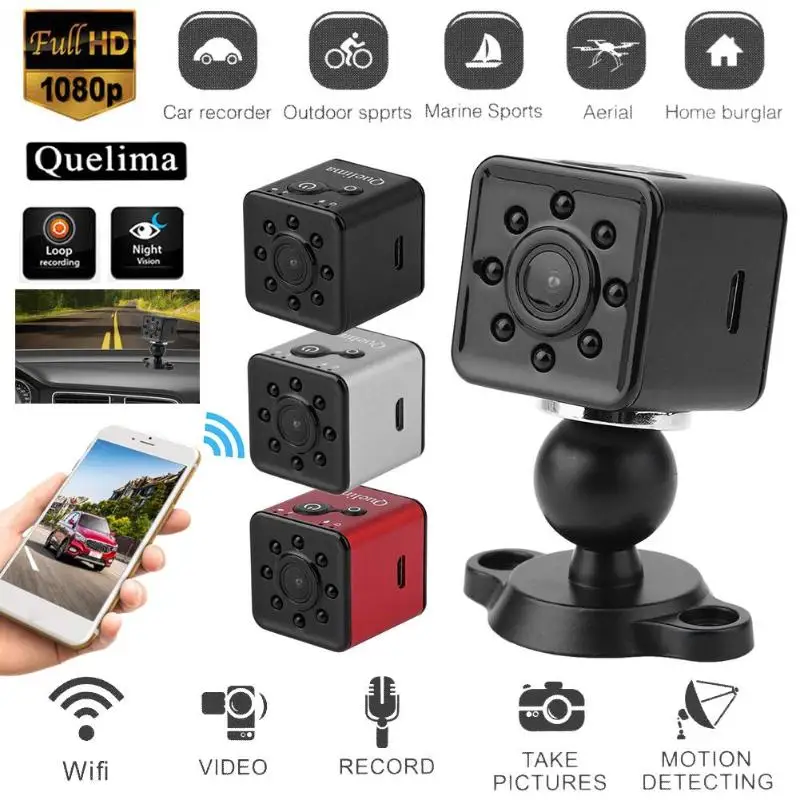 

SQ13 1080P FHD Car DVR Camera Night Vision Wireless WiFi Digital Video Recorder Dash Cam Mini DV No Screen Auto Camcorder