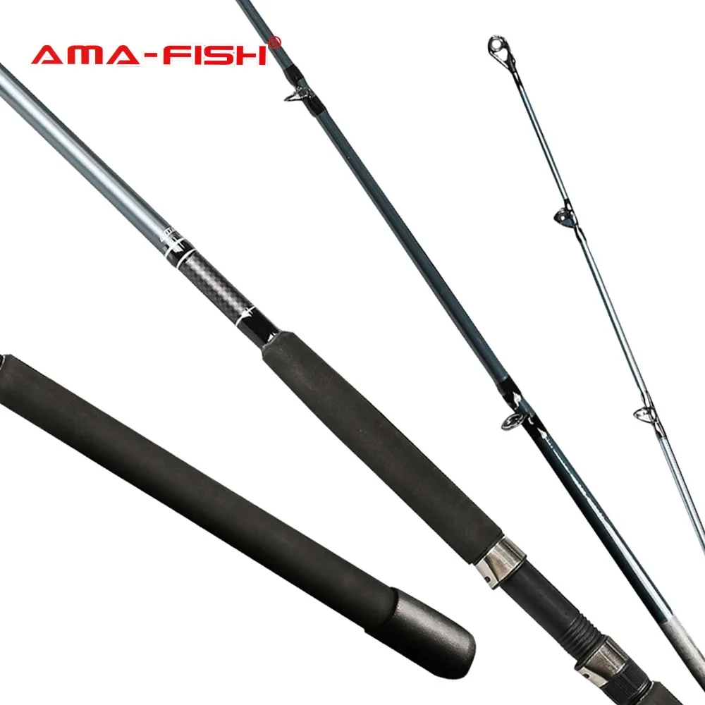 AMA Fish 100 Original Brand Spinning Rod 2.1m Lure Rod 2 Sections