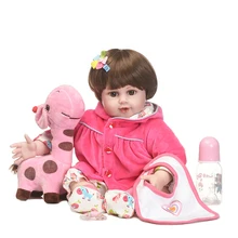 55 см силиконовые виниловые reborn baby Новорожденные реалистичные куклы-реборн игровой дом куклы для девочек brinquedos рождественские новогодние подарки
