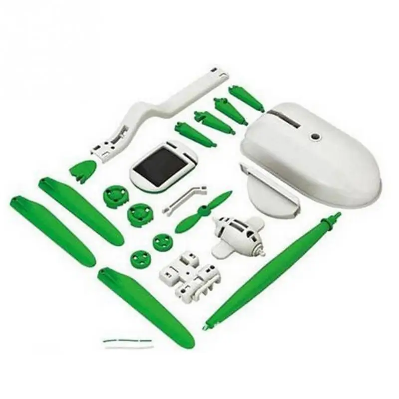 

Hot Kit DIY 6-IN-1 Educational Learning Assembled Puzzle Power Solar Toys Car Boat Robot Animal Blocks Kid Gift for Children