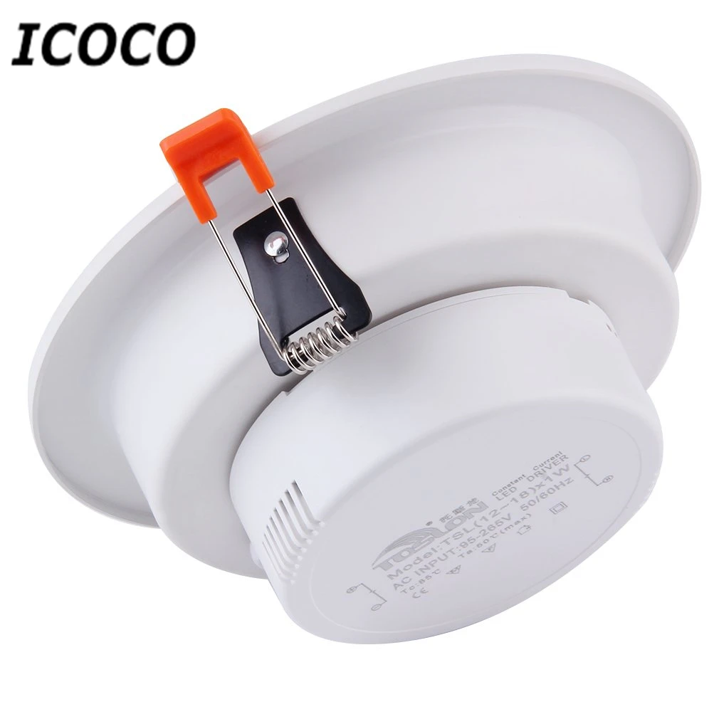 Icoco Высокое качество 12 Вт домашний отель теплый белый светильник высокой мощности AC 85-260 V Акция распродажа