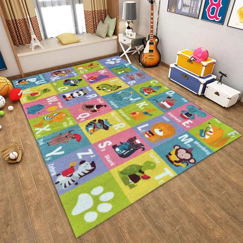 

Baby Crawling Mat Kids Baby Play Mats Living Room Chronic Rebound Carpet Climb A Pad Maze Digital Animal Puzzle Mat New