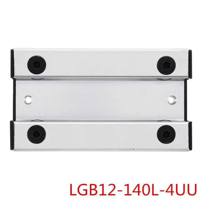 Внешняя двухосевая LGD12-500L линейная направляющая W/LGB12-60L 2UU LGB12-100L/140L 4UU слайд-блок подходит для станка с ЧПУ высокого качества - Цвет: LGB12-140L-4UU