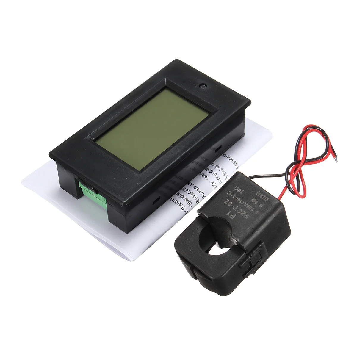 

Digital Watt Monitor Power Energy Meter Current Tester Volt Meterr with Open Close CT Voltmeter Voltage Current Mete 100A AC260V