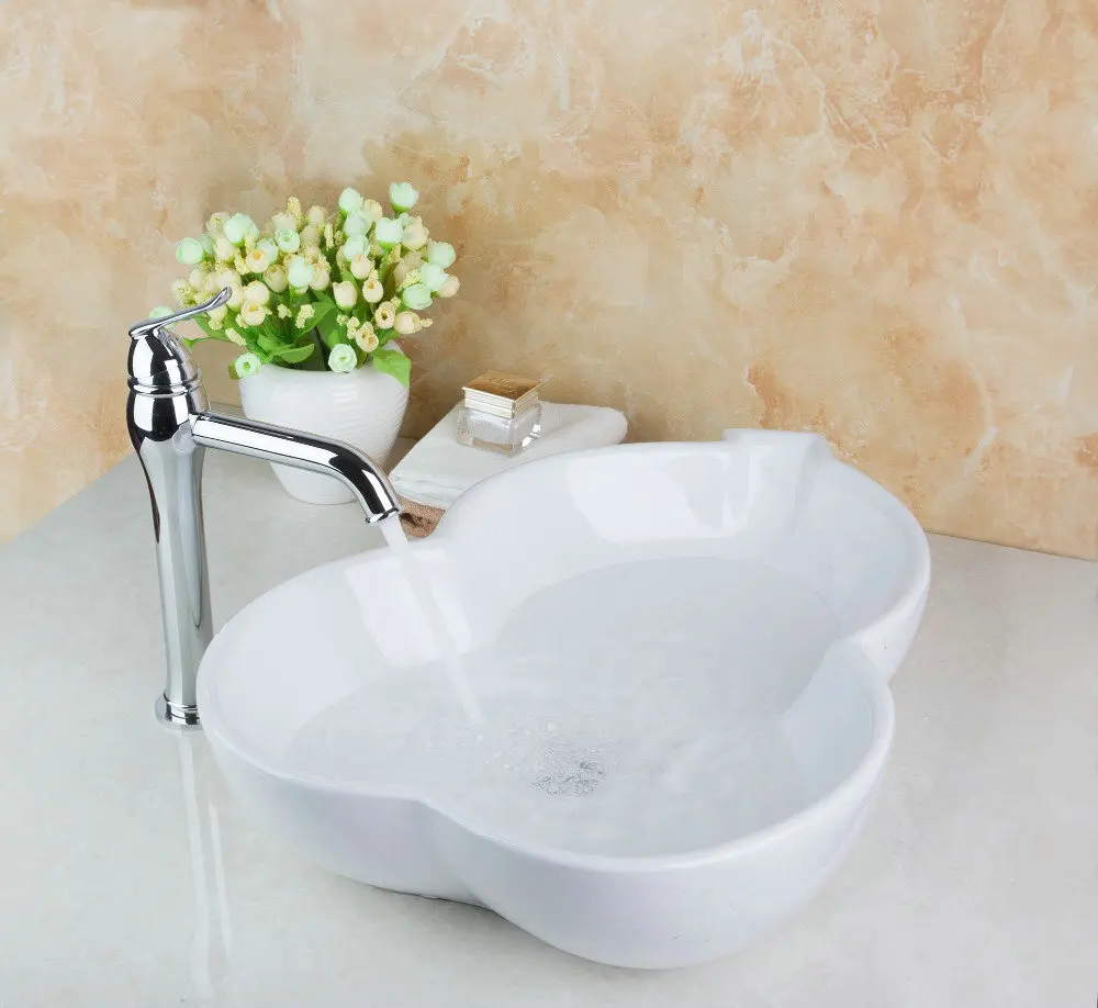 TD301392345 Gourd Artistic Wash Basin Counter Hand Paint Color Washbasin Sink Brass Mixer Tap Faucet | Обустройство дома