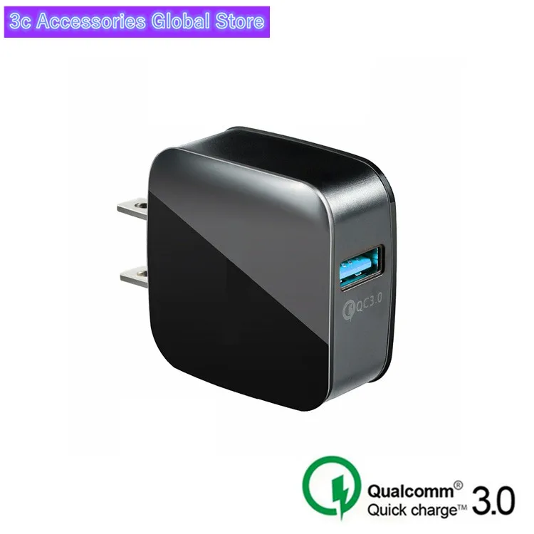 

USB Charger 5V 9V 12V Quick Charge QC 3.0 Fast charging Mobile Phone 18W Portable Wall Charger Adapter for iphone Samsung xiaomi