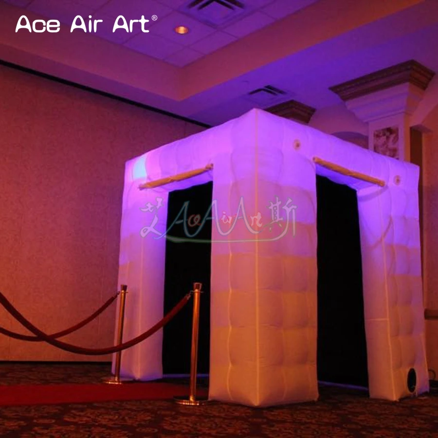 

Charme design inflatable photo booth shell enclosure,nice photo party cabinet cube cell tent for wedding ceremony in Chile