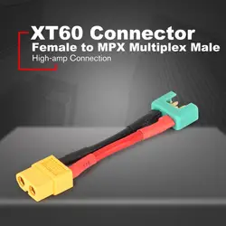 XT60 женский MPX мультиплекс женский вилка соединителя с проводом Кабельный адаптер-переходник удаленного Управление для RC Lipo Батарея