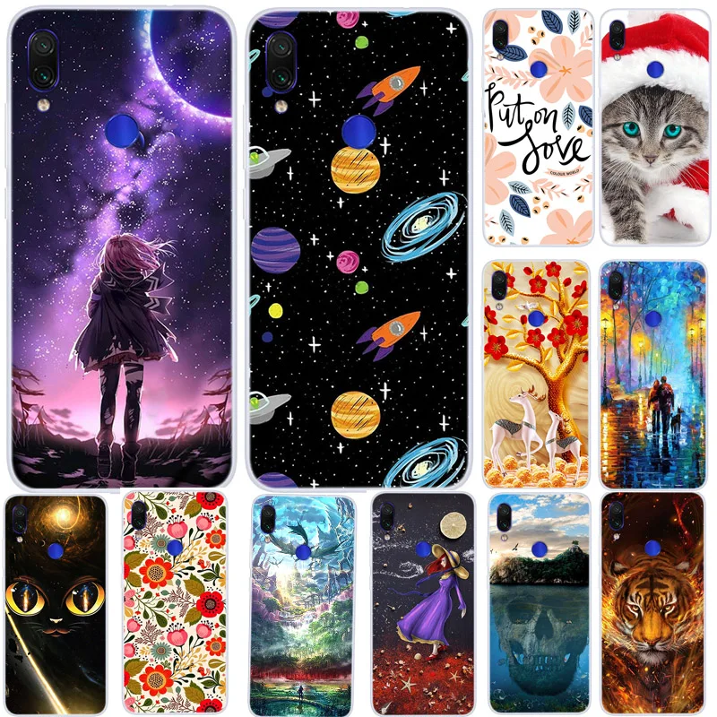 

Soft Silicone Case For Coque Xiaomi Redmi Note 7 Cases Silicon Phone Capa For Xiomi Redmi Note 7 7S Note7 Phone Back Cover 6.3"