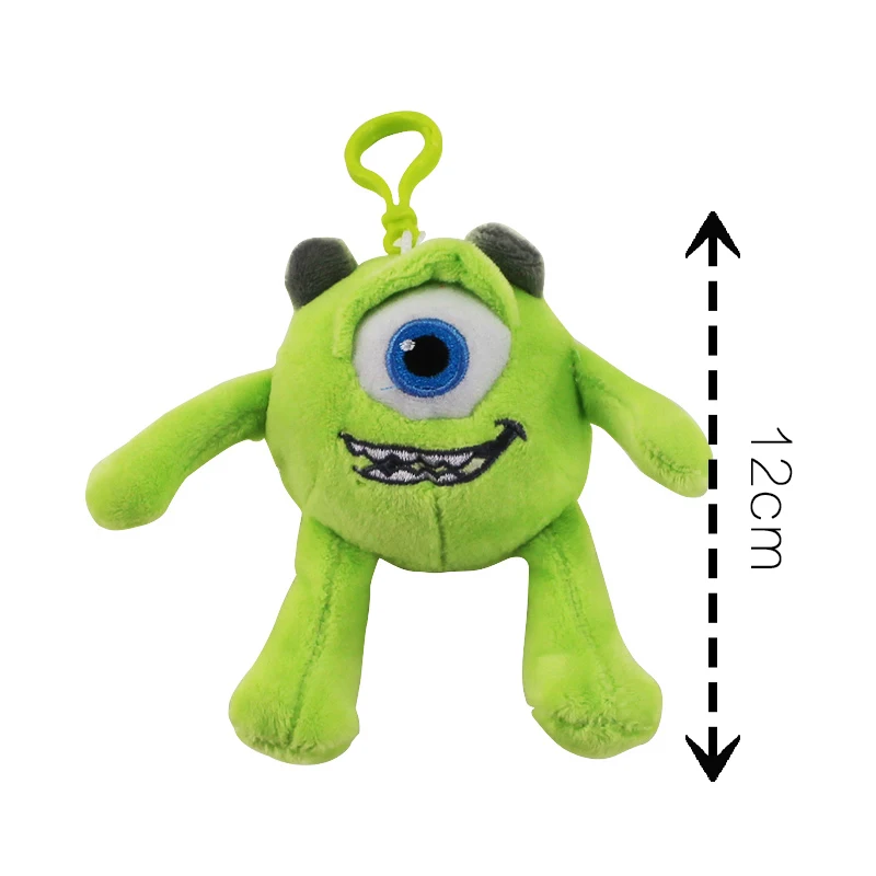 12 см Новинка Mr Q Mike Wazowski плюшевые игрушки один глаз плюшевые игрушки брелок подарок