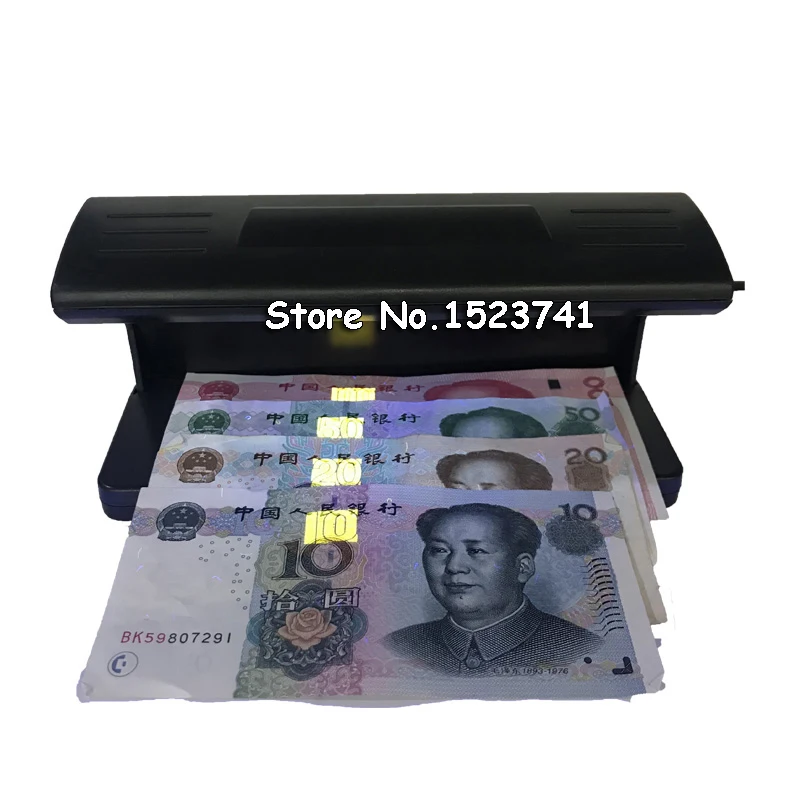 Portable counterfeit fake forged bank note money detector UV lamp checker tester 