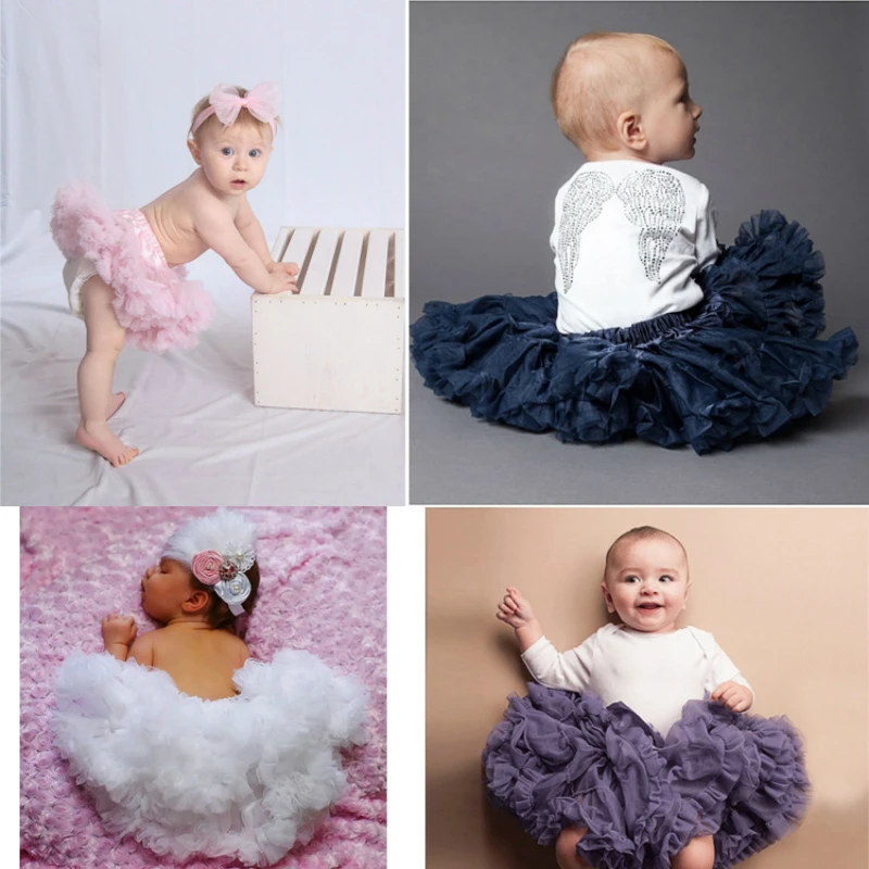 

Fashion Baby Girl Above 3 Years Old Skirt Mesh Chiffon Ball Gown to Princess Bubble Tutu Pompon Dance Skirt Party Daily Clothing
