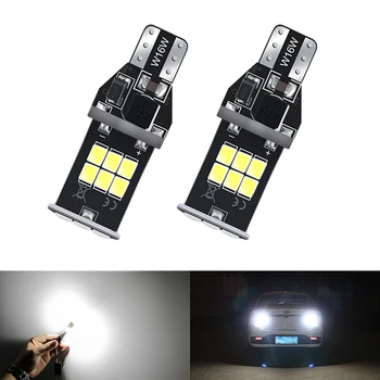 

2x T15 W16W LED 2835 Chips Backup Reverse Light Night driving lights for V W Tiguan Sharan Scirocco Skoda Car Light