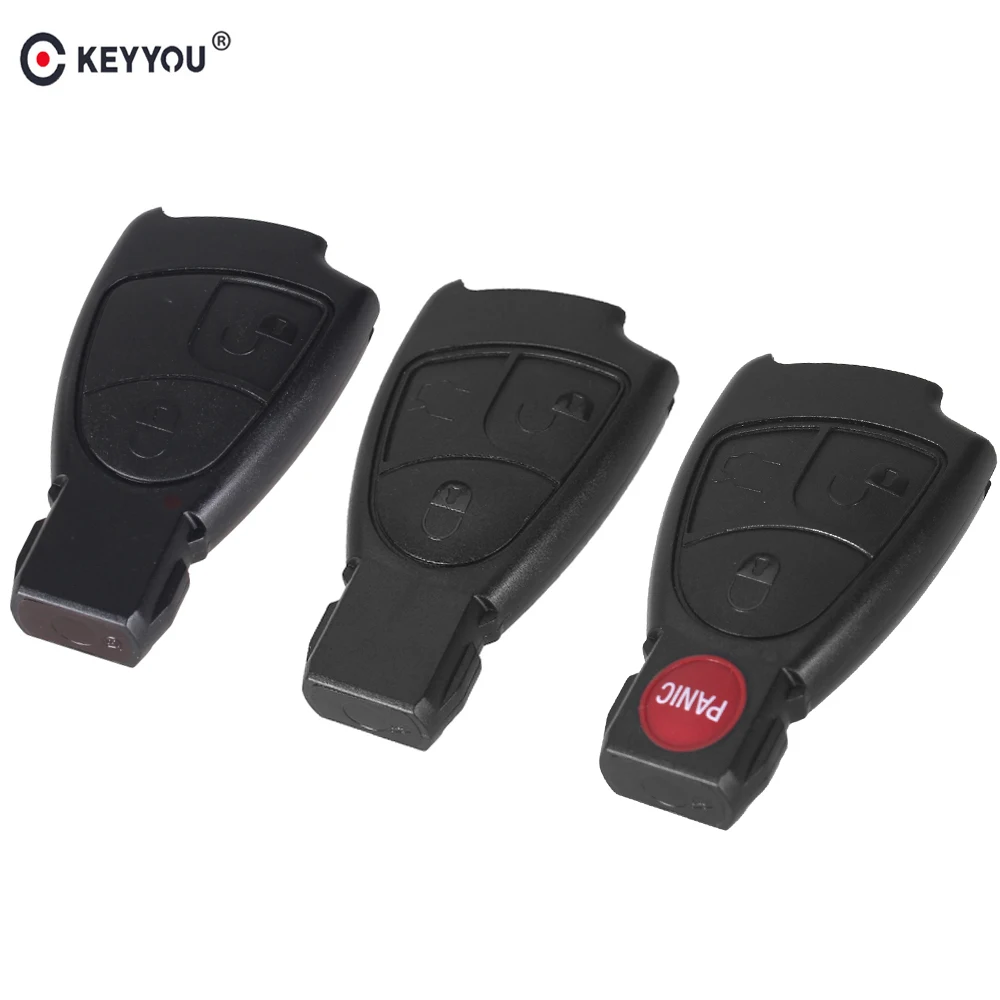 

KEYYOU For Mercedes Benz B C E ML S CLK CL 2/3/4 3+1 Buttons Remote Car Key Shell Fob Smart Key Case Cover New Rreplacement