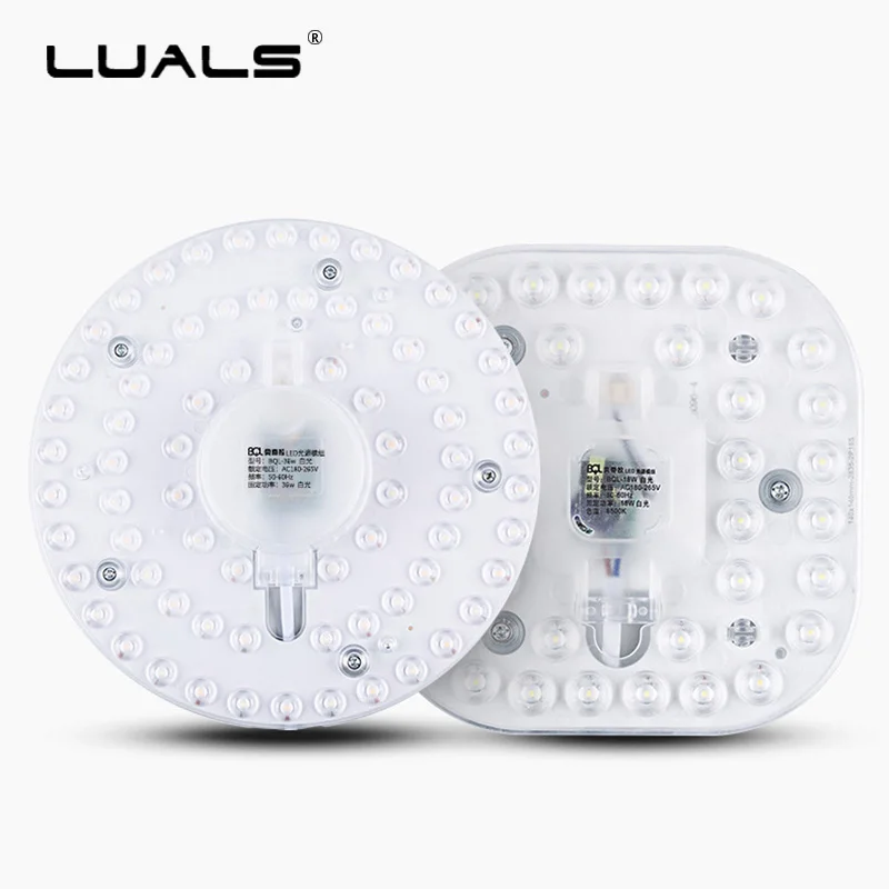 

Led Module Light AC86-265V 12W 18W 24W 36W Energy Saving Replace Ceiling Lamp Lighting Source With Magnet Convenient Installatio
