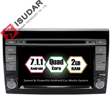 Android 7.1.1 2 Din 7 Inch Car DVD Player For Fiat/Bravo 2007 2008 2009 2010 2011 2012 CANBUS 2 GB RAM Wifi GPS Navigation Radio