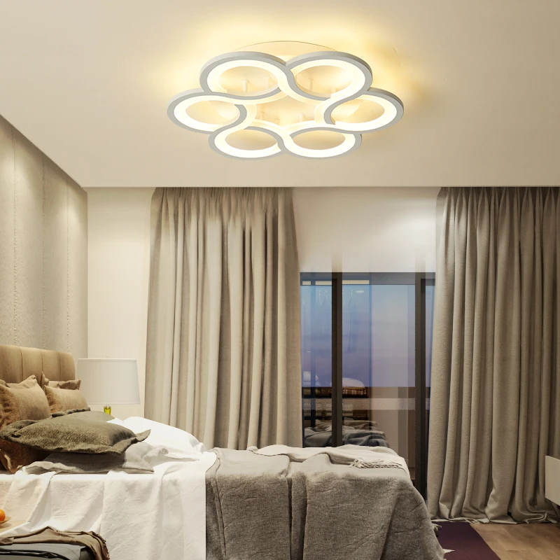 

Modern LED Creative Chandelier Lighting For Bedroom Living Room Dining Room Iron Acrylic Chandelier Lustre Light Fixtures