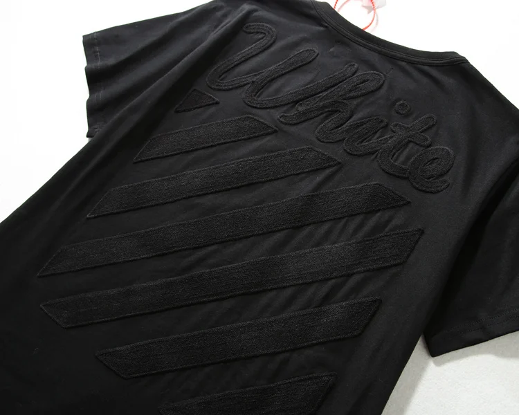 Best version 2017 summer tonal Cornelly brushed diagonals special embroidered letter logo Black short sleeve cotton