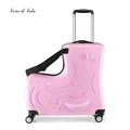 Children's travel  Lovely, Cartoon Trojan PC 19 inch size Rolling Luggage Spinner brand Travel Suitcase