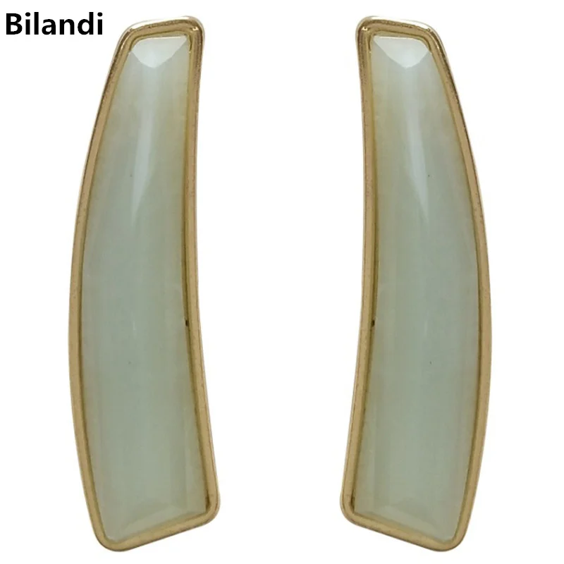 

Simple New Designs Jewelry Long Green Earrings For Women