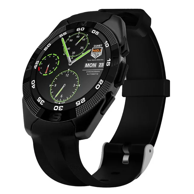 G5 Спортивные Bluetooth 4,0 Смарт-часы с фитнес-трекером, пульсометром, SMS напоминанием о звонках, ультра тонкие умные часы с сенсорным экраном - Цвет: Черный