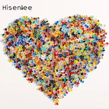 Hisenlee 1 3 мм 1440 штук/упак. много цветов циркон микро алмаз Стекло