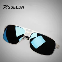 Fashionable Branded Polarized Men’s Sunglasses RSSELDN Mirror Lens Color Spectacles Sunglasses Accessories For Men UV400 RS1132
