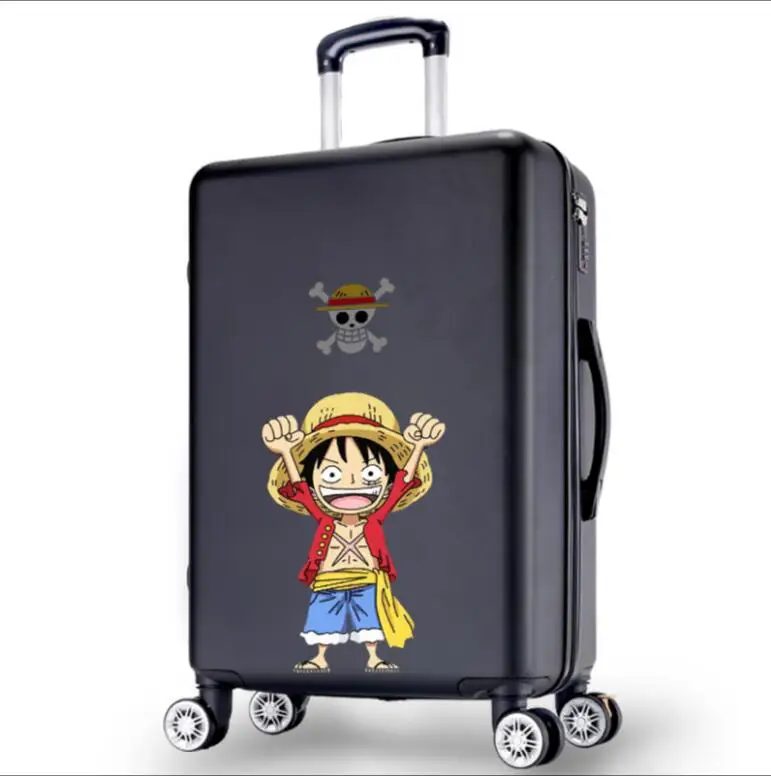 

Personalized tie-rod box male cartoon luggage female college students luggage Korean version of graffiti code leather cases