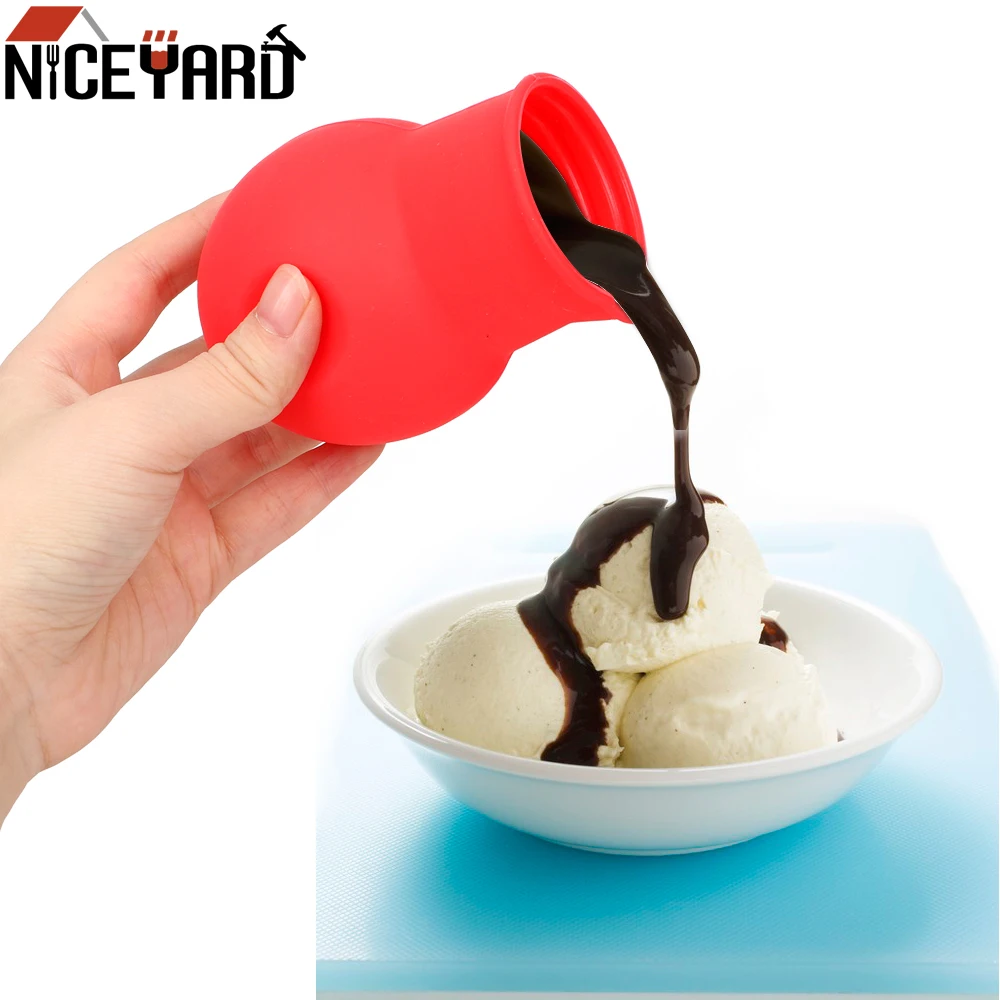 

NICEYARD Silicone Chocolate Melting Pot Butter Heat Milk Pourer Jug Mould Butter Sauce Milk Baking Pouring Bakeware Accessories