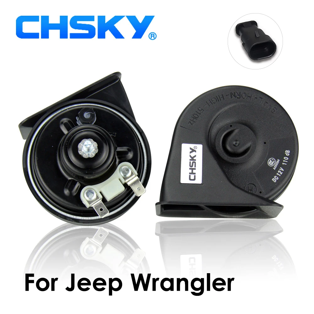 CHSKY bocina tipo Caracol para coche, bocina para Jeep Wrangler de 12V  hasta ahora, 110 129db, bocina automática de larga vida útil, alta y baja,  Klaxon, 1987|Bocinas multitono y claxon| - AliExpress