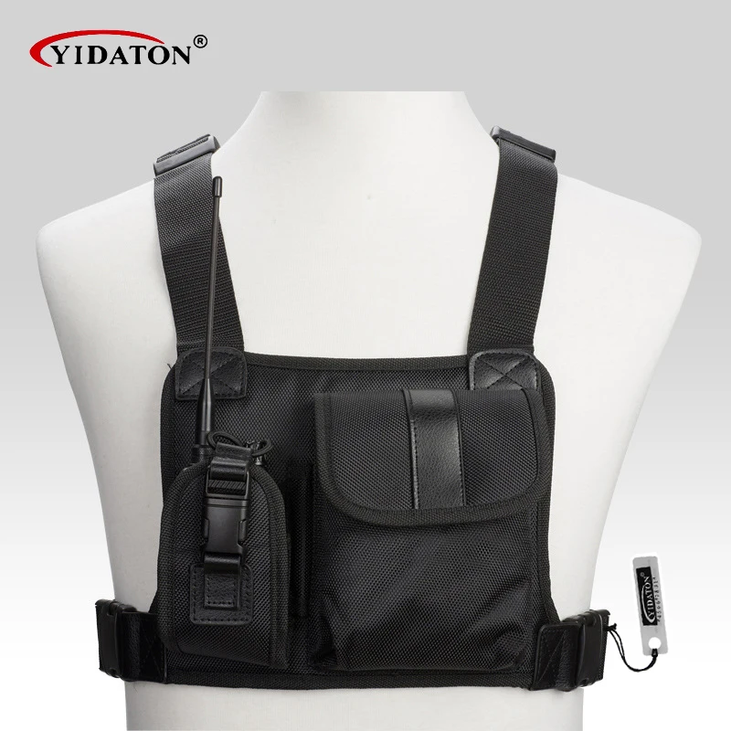 New font b walkie b font font b talkie b font chest pocket pack backpack handset