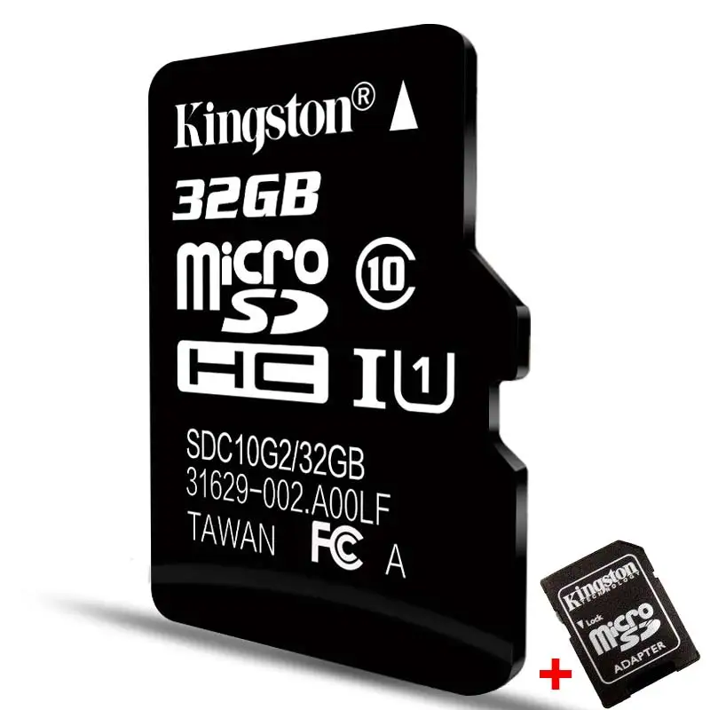 Карта памяти Kingston Micro SD карты памяти 16 ГБ Class10 карт SD 32 ГБ SDHC SDXC TF SD Card картао де memoria 16 г c10 для Huawei смартфонов micro sd флешка - Емкость: P1TFC10 32G SD Adapt