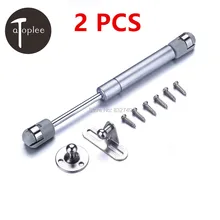 2 шт. CRS& нейлоновая дверца шкафа, мягкая Закрытая петля, гидравлическая газовая стойка, подъемная опорная штанга, давление 80N, мебельная фурнитура