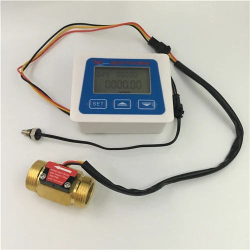 digital flow meter YF-B5 Brass Hall flow sensor (4)